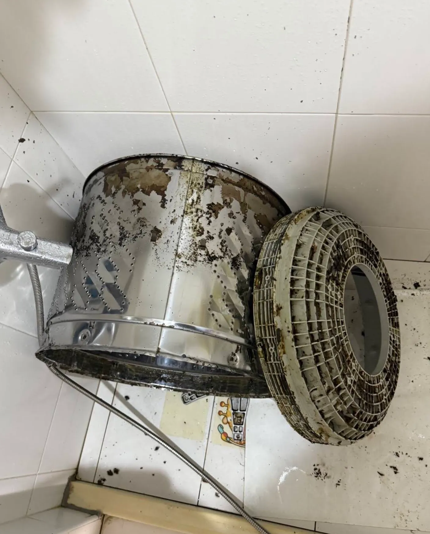洗衣機內槽清洗前候對比圖
